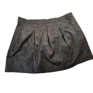 Daisy Fuentes Women's 2XL Black A-Line Knee Length Skirt Side Zip with pockets